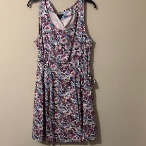 Tommy Hilfiger Floral Mini Dress - Pink and Blue